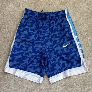 Boys Nike Blue and White Camo Shorts